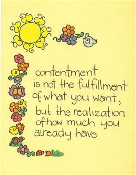 Quotes About Happiness And Contentment. QuotesGram