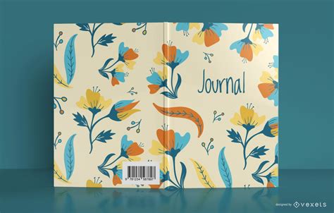 Flower Journal Book Cover Design Vector Download