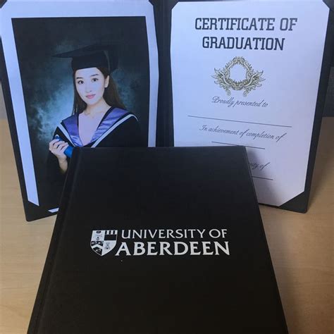 Personalised Folders for Graduation supplied to The University of Aberdeen and University of ...