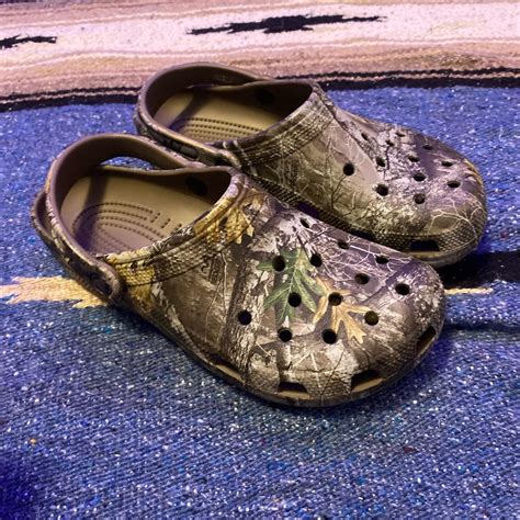 Camo crocs near perfect condition size 8 men’s 10... - Depop