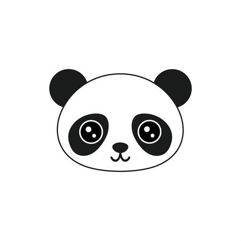 Cute panda in the doodle style. Vector illustration for children ...