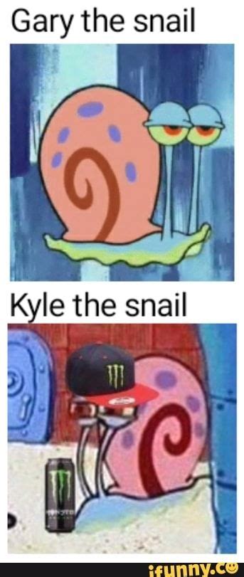 Gary the snail - ) | Snail, Spongebob memes, Gary