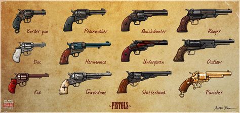 Red Dead Redemption Game, Revolver Pistol, Military Drawings, Military ...