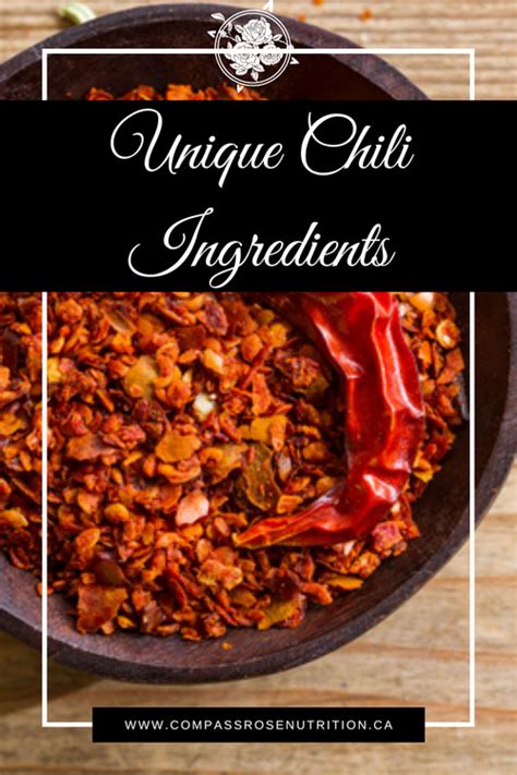 Unique Chili Ingredients — Compass Rose Nutrition & Wellness