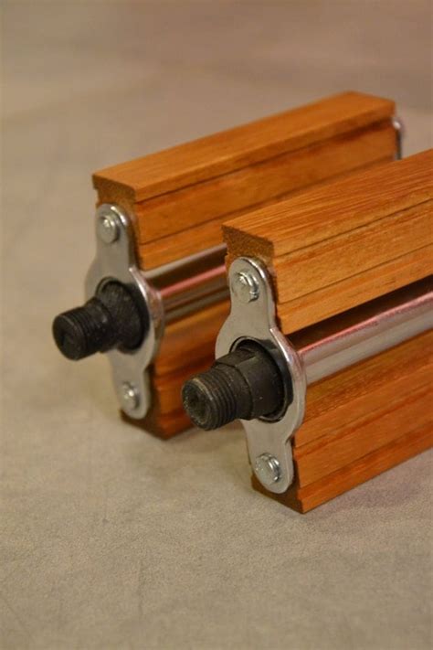 Wooden bicycle pedals