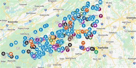 Western North Carolina Map (400+ Wonderful Places Listed)