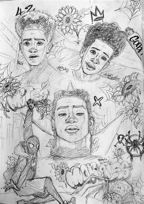 miles morales fanart sketch drawing | Fan art drawing, Spiderman art ...