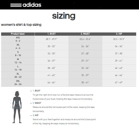 adidas yoga pants size chart