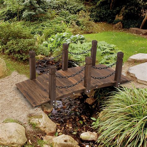 Outsunny Wooden Garden Bridge & Reviews | Wayfair