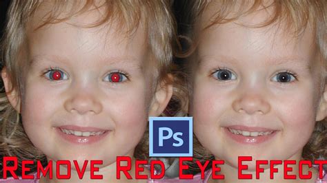 How to Remove Red Eye Effect In Photoshop - YouTube