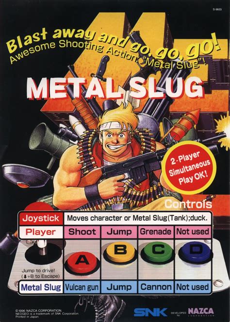 Metal Slug (Any Version) - Vintage Arcade Superstore