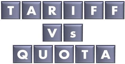 Difference Between Tariff and Quota (with Comparison Chart) - Key Differences