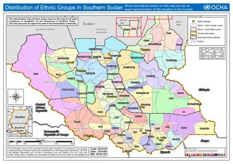 Distribution of Ethnic Groups in Southern Sudan (as of 24 Dec 2009) - Sudan | ReliefWeb