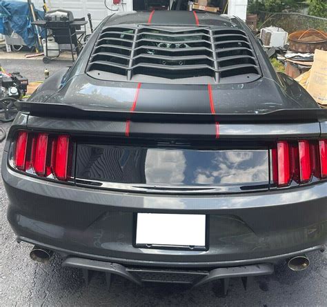 For 2015-2023 Ford Mustang GT Gloss Black Rear Trunk Decklid Panel Trim ...