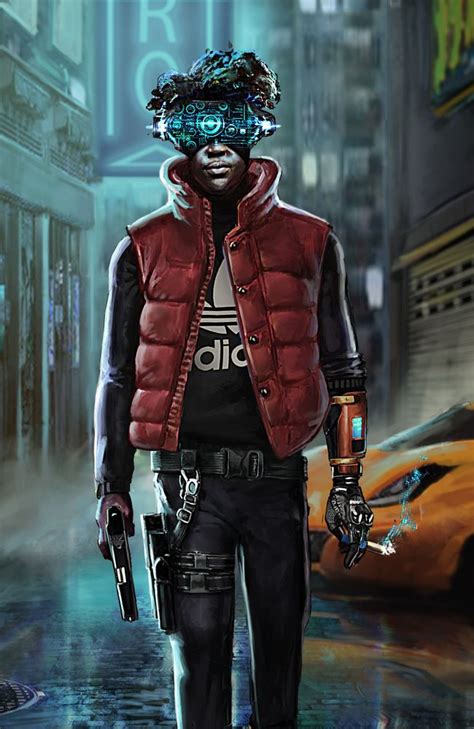 Neon Dystopia Art Print by Jonathan.Fado - X-Small | Cyberpunk character, Cyberpunk ...