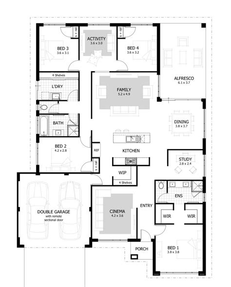 4 Bedroom Bungalow Floor Plan Design | Floor Roma