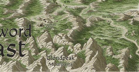 ArtStation - Baldur's Gate - Sword Coast map, John Stevenson | Baldur's ...