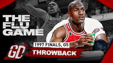 Michael Jordan FAMOUS FLU Game, Game 5 Highlights vs Jazz 1997 Finals - 38 Pts, EPIC CLUTCH SHOT ...