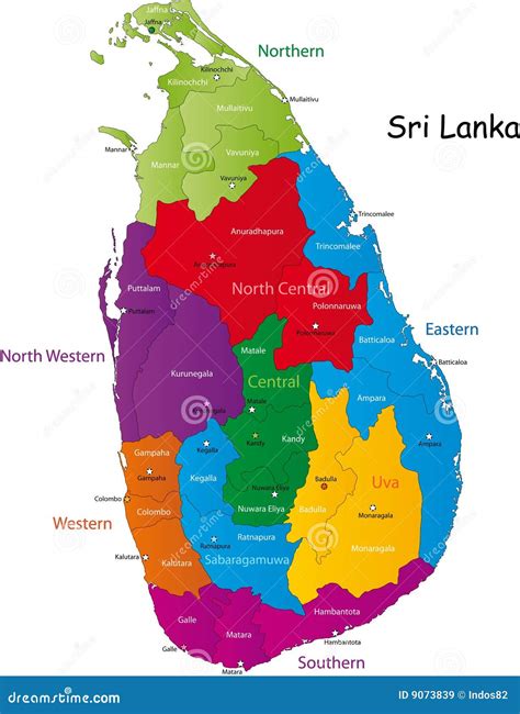 Sri Lanka Map. Cartoon Vector | CartoonDealer.com #207533097