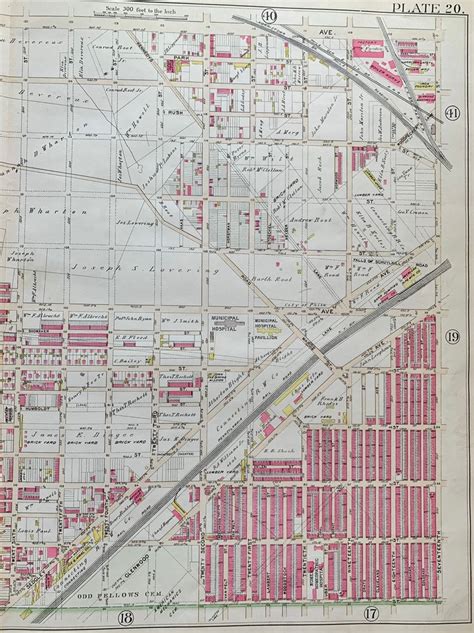 Fairmount Park Map Original 1895 Philadelphia Atlas - Etsy