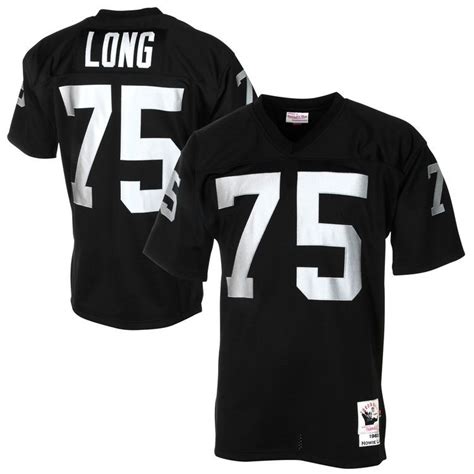 Mens Oakland Raiders Howie Long Mitchell & Ness Black Authentic Throwback Jersey | Oakland ...