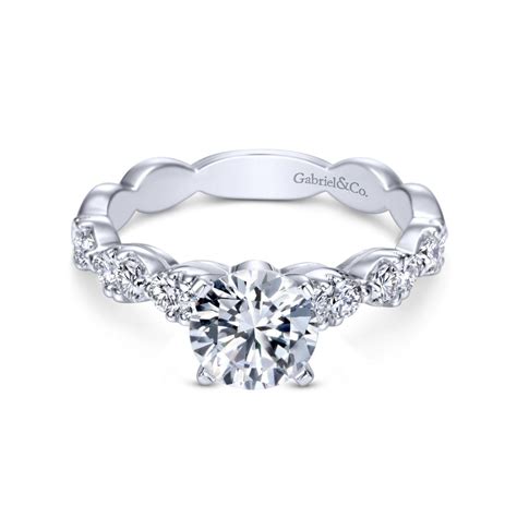 GABRIEL & CO – ROUND DIAMOND ENGAGEMENT RING - Beard's Diamonds