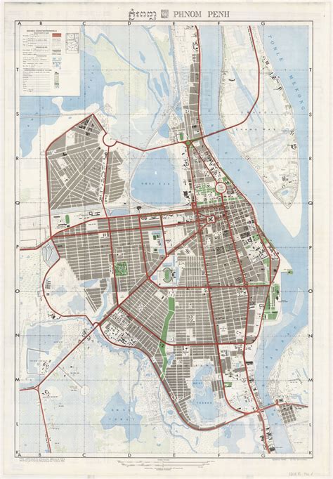 The evolution of Phnom Penh, as seen through maps