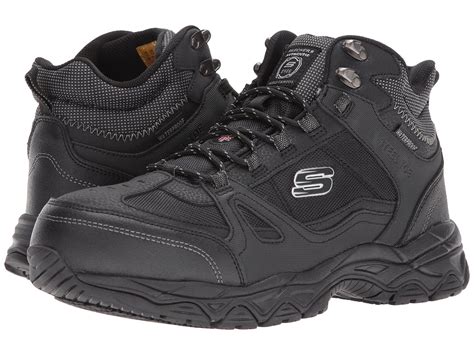 Lyst - Skechers Work Ledom Steel Toe Wp (black) Men's Industrial Shoes in Black for Men