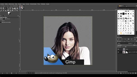 Tutorial Gimp - Como quitar un fondo a una imagen de una manera limpia y rápida. - YouTube