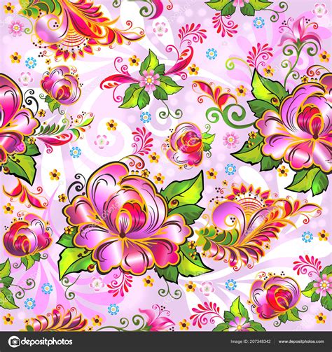 Beautiful Flowers Printing Fabric Paper Creating Fashion Design ...