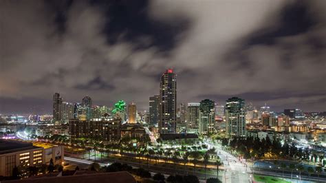 San Diego Cityscape Time Lapse Night Stock Footage SBV-308403918 ...