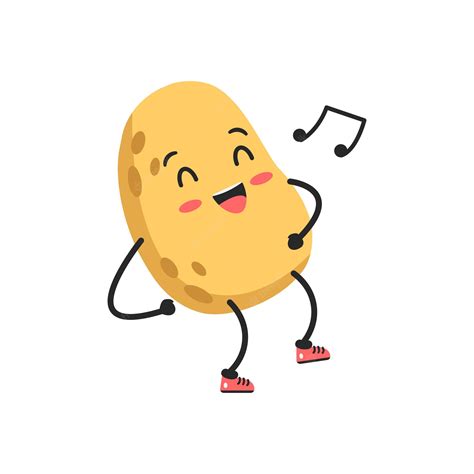 Premium Vector | Dance Potato Illustration