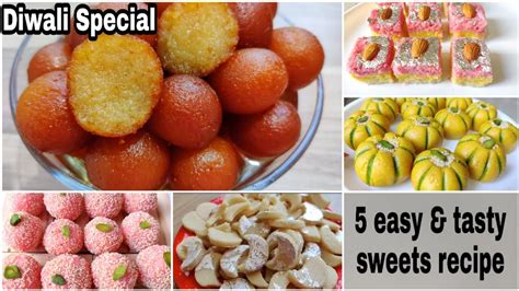 5 easy diwali sweets recipe collection | Quick Diwali sweets | Easy ...