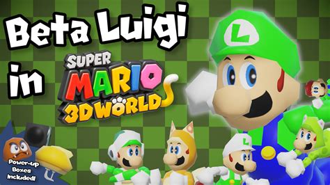 Beta (SM64) Luigi in Super Mario 3D World [Super Mario 3D World ...