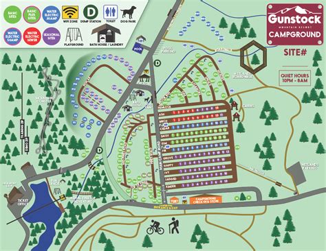 Gunstock Campground Map | Gilford, NH | Lakes Region Camping