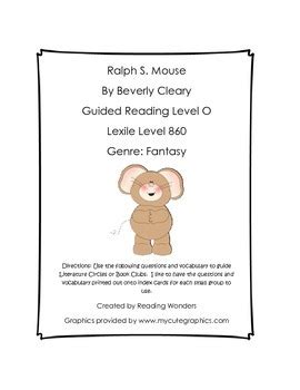 Ralph S. Mouse by Reading Wonders | TPT