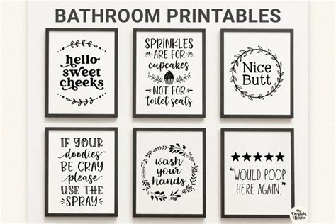 Sayings Free Printable Funny Bathroom Signs - Funny But True Diy Bathroom Art Free Printable ...