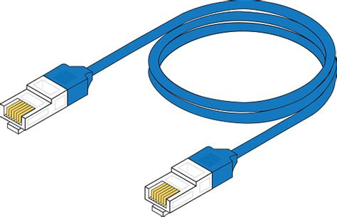 Network Cable Stock Illustration - Download Image Now - iStock