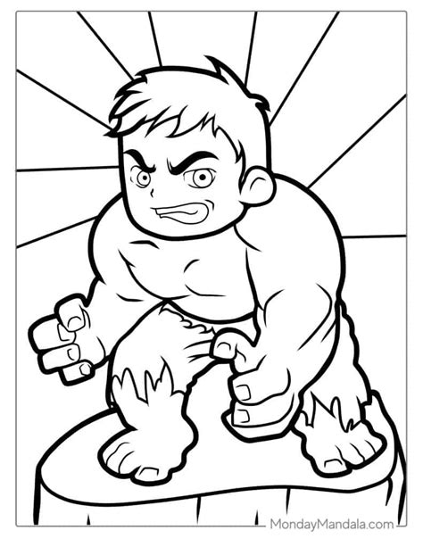 Baby Hulk Coloring Pages