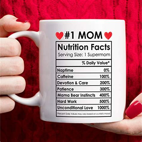 Mothers Day Gifts Mom Birthday Gifts from Daughter Son - #1 Mom Coffee ...