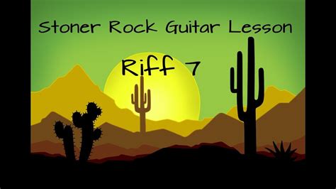 Stoner Rock Guitar Lesson / Riff 7 / Stoner Groove with Lead-Fills - YouTube