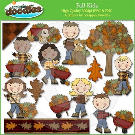 Fall Kids Clip Art