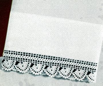 Vintage White Pillowcases with Crocheted Edging Matching Pair Pillow ...