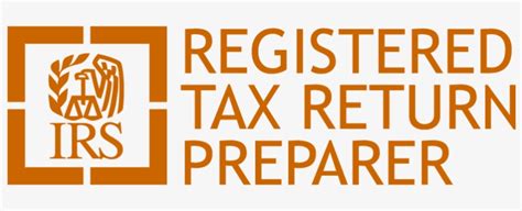 Irs Resgistered Tax Preparer Logo 2x - Registered Tax Return Preparer Transparent PNG - 809x261 ...