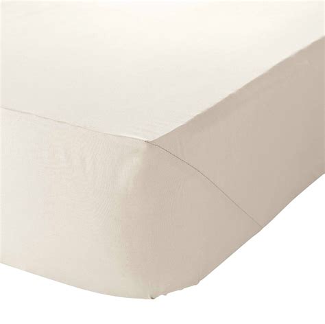 Small Double 4ft Fitted Sheet Fully Elasticated 12" Deep Cream 200Tc P — factory2u.co.uk