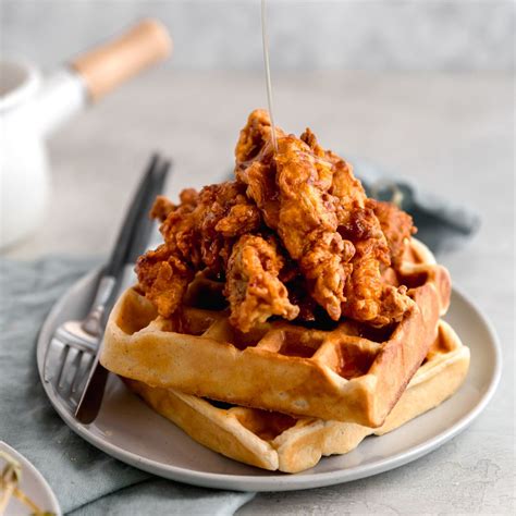 Chicken and Waffles Recipe | Sur La Table | Fried chicken and waffles ...