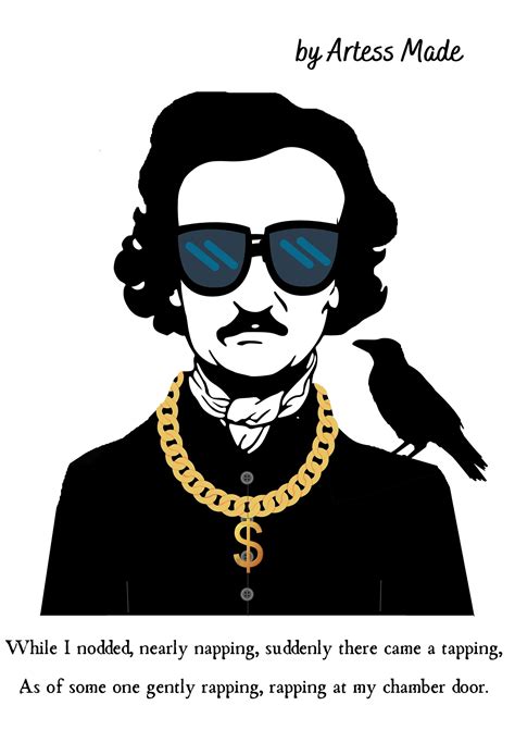 Rapper Edgar Allan Poe With Raven Printable - Etsy