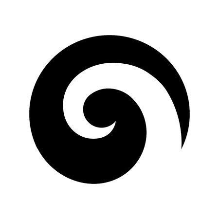 Koru, Spiral shape based on silver fern frond, Maori symbol | Maori ...