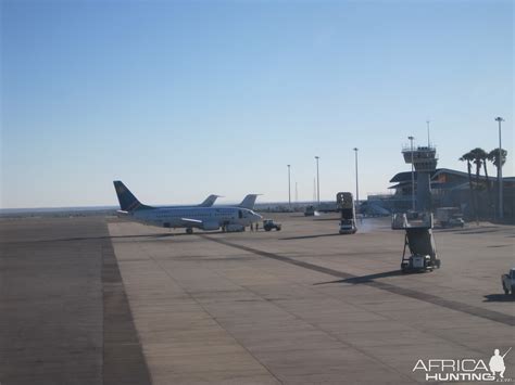 Tarmac arrival at the International Airport in Windhoek, Namibia | AfricaHunting.com