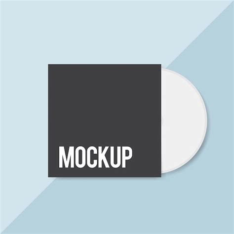 Blank cd cover design mockup PSD file | Free Download